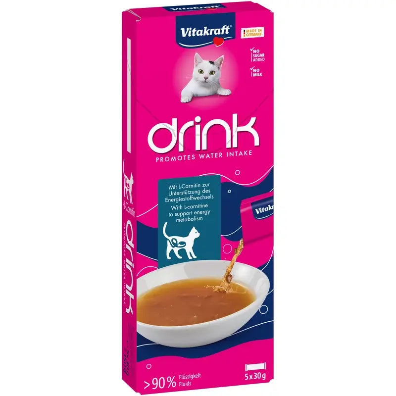 Vitakraft Vita Drink Losos s L-karnitínom 9×5×30 g