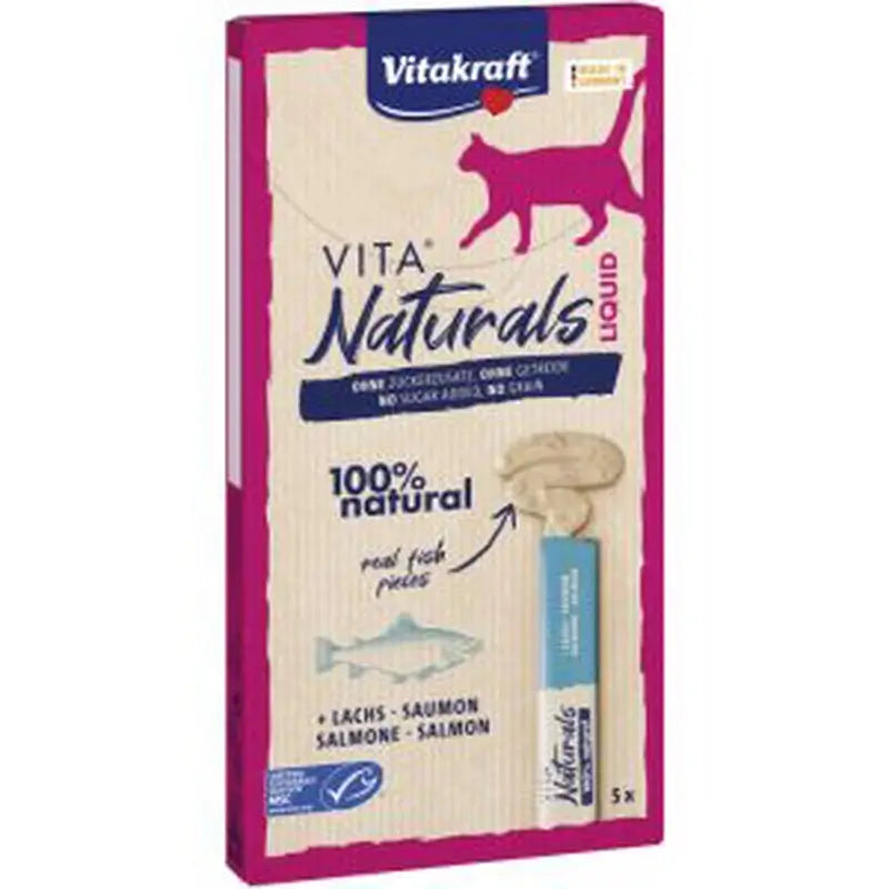 Vitakraft Vita Naturals Liquid-Snack Losos 11×5Un