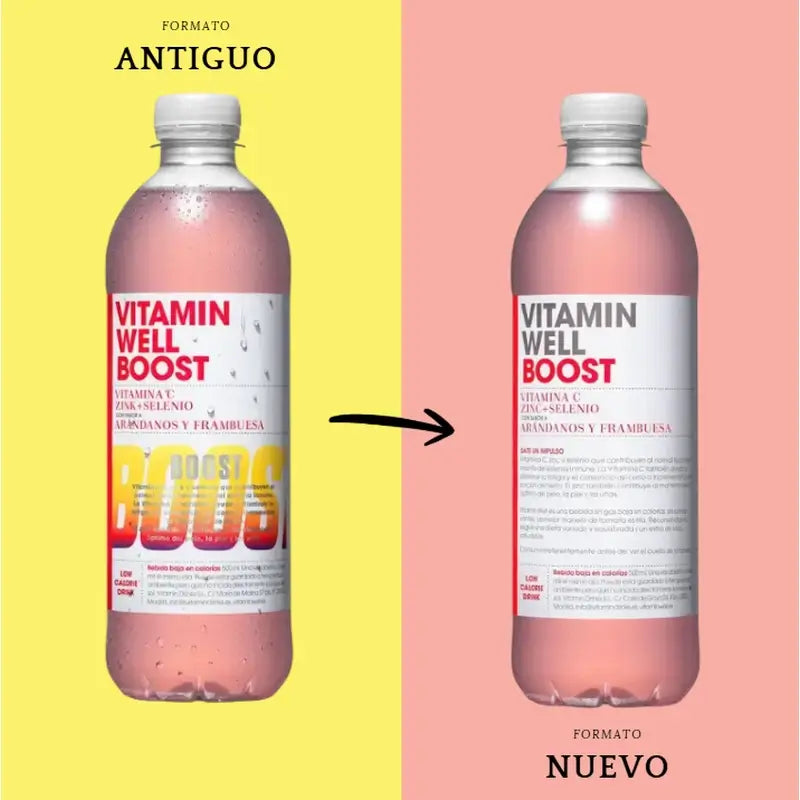 Vitamin Well Boost – čučoriedka/malina, 500 ml