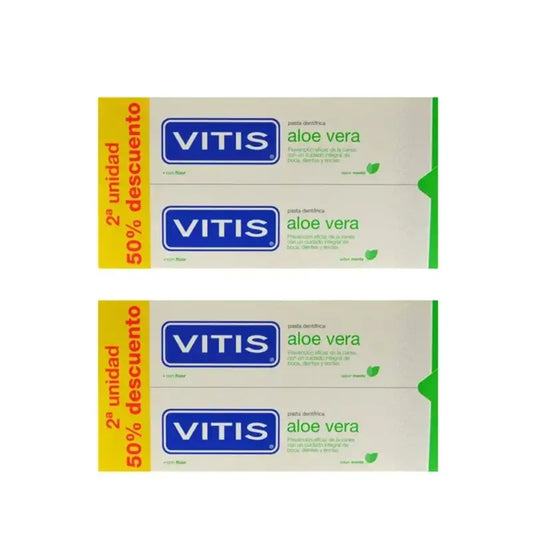 Vitis Aloe Vera zubná pasta, 4 kusy po 150 ml 