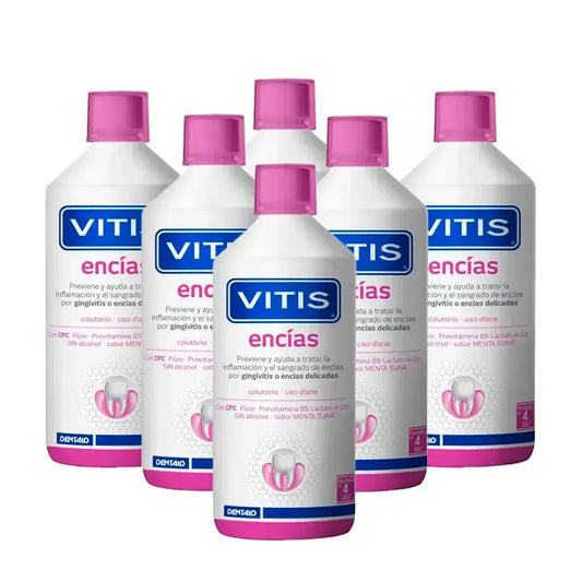 VITIS Ústna voda na ďasná, balenie 6 x 1 liter
