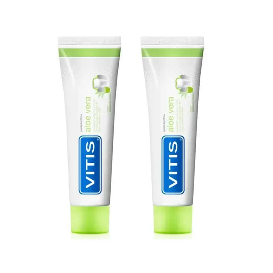 Vitis zubná pasta s aloe vera a jablkom, 2 x 100 ml 