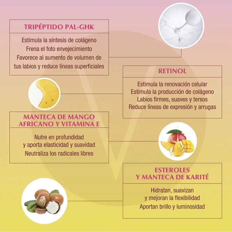 Volumax Fruitgloss Intenzívna jahodová hydratačná masť na pery 7,5 ml.