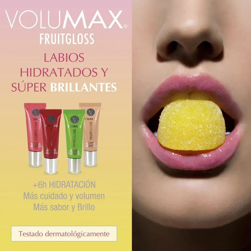 Volumax Fruitgloss Jahoda so smotanou – hydratačný balzam na pery 7,5 ml.