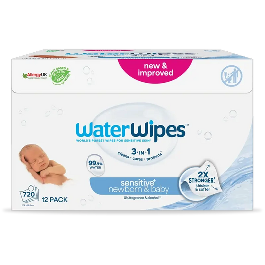 Waterwipes Bio – biologicky rozložiteľné detské vlhčené utierky 12x60, 720 kusov