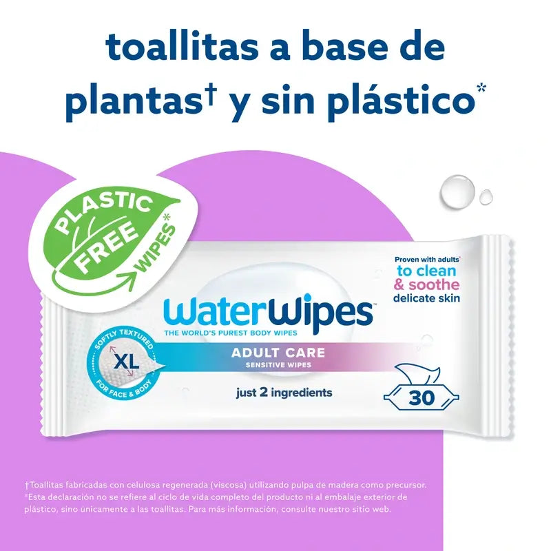 Waterwipes vlhčené utierky pre dospelých, 30 kusov