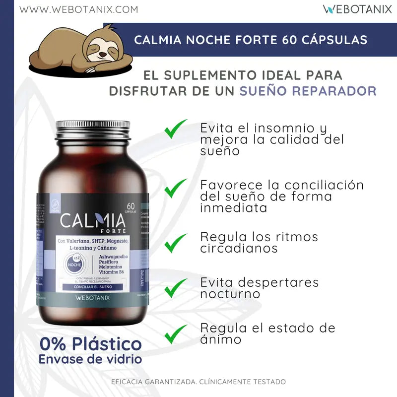 Webotanix Calmia Noche Forte, 60 kapsúl
