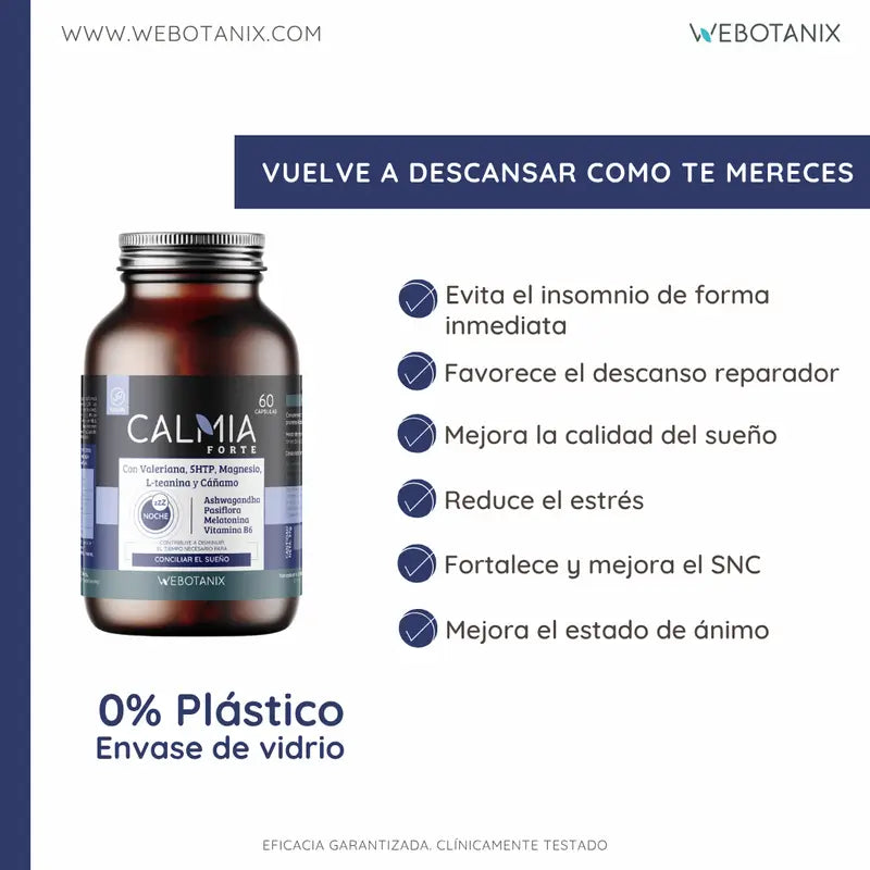 Webotanix Calmia Noche Forte, 60 kapsúl