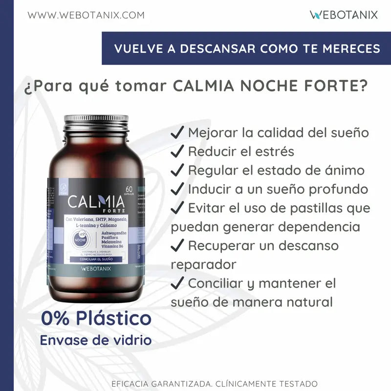 Webotanix Calmia Noche Forte, 60 kapsúl