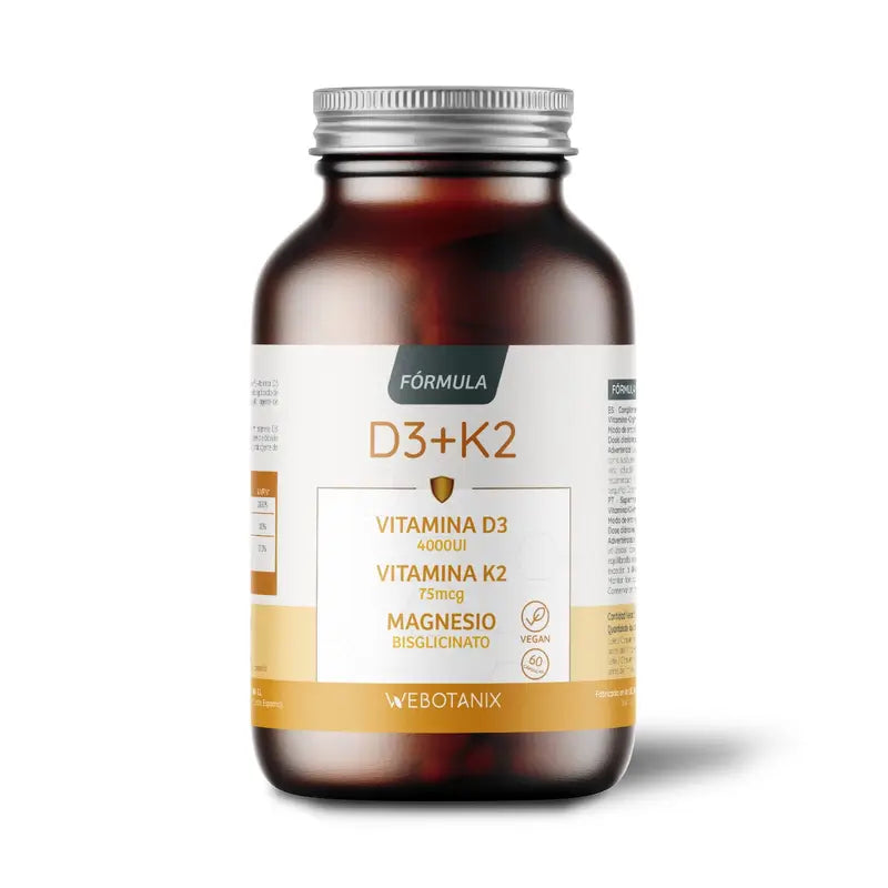 Webotanix Vitamín D3+K2 Formula, 60 kapsúl