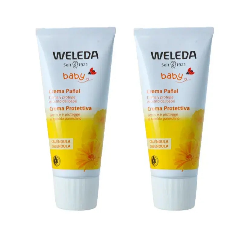 Weleda Baby – krém na plienky s nechtíkom, 2 x 75 ml