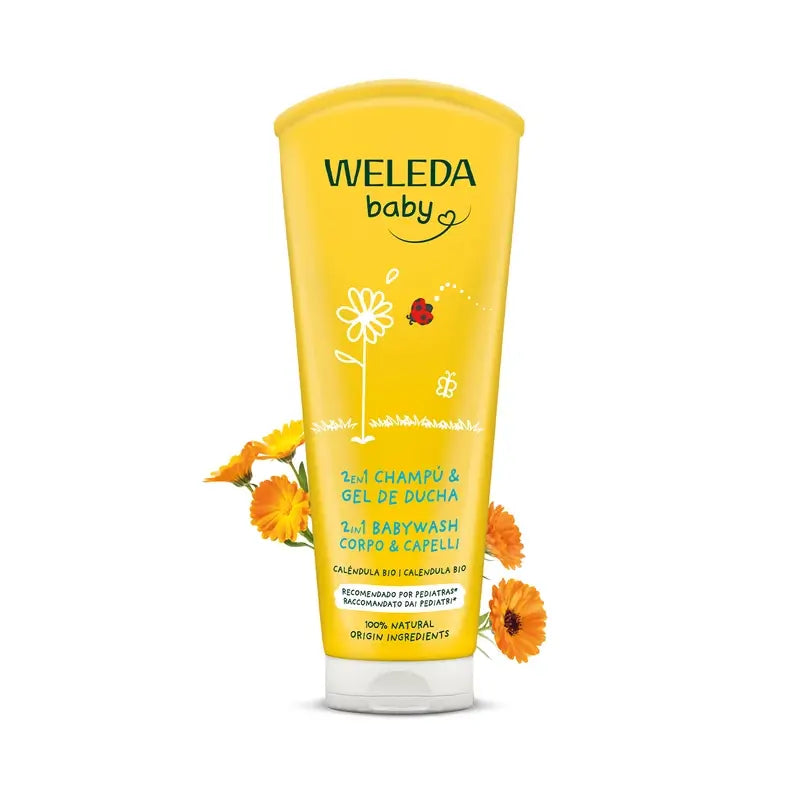 Weleda Detský šampón a sprchový gél s nechtíkom 200 ml