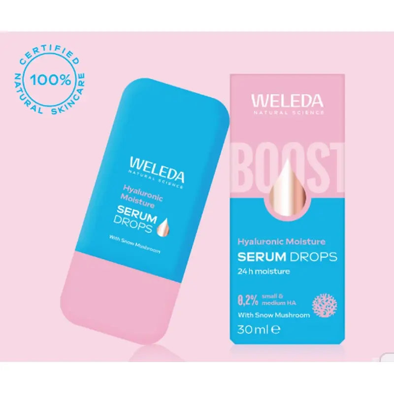 Weleda Hydratačné sérum Booster Drops s kyselinou hyalurónovou, 30 ml