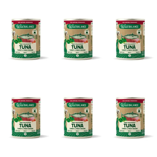Wild Balance – konzerva s tuniakom pre psov podľa filozofie BARF, 400 g, balenie po 6 kusoch