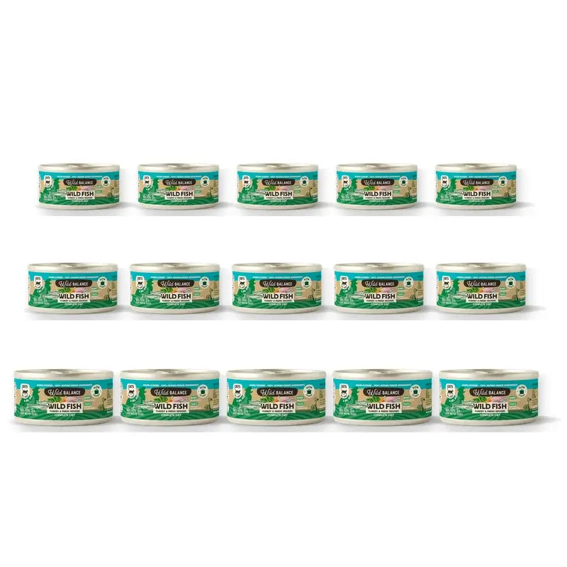 Wild Balance – konzerva s rybou pre mačky podľa filozofie BARF, 120 g, balenie po 15 kusoch