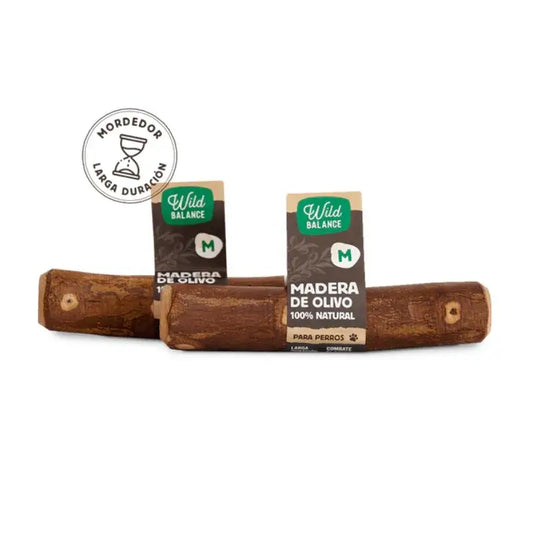 Wild Balance Olivové drevo M – prírodný žuvač pre psov