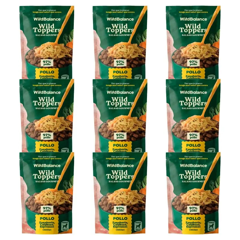 Wild Toppers – gurmánske omáčky s kuracím mäsom, 9 x 85 g