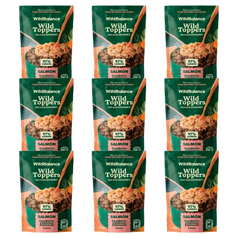 Wild Toppers – gurmánske omáčky s lososom, 9 x 85 g