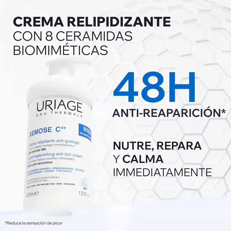 Uriage Xemose C8+ Relipidizačný krém proti svrbeniu 400 ml