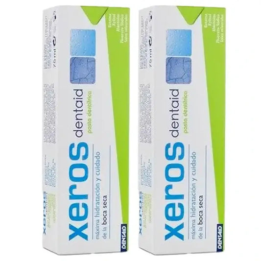Xeros Dentaid Duplo zubná pasta, 2 x 75 ml