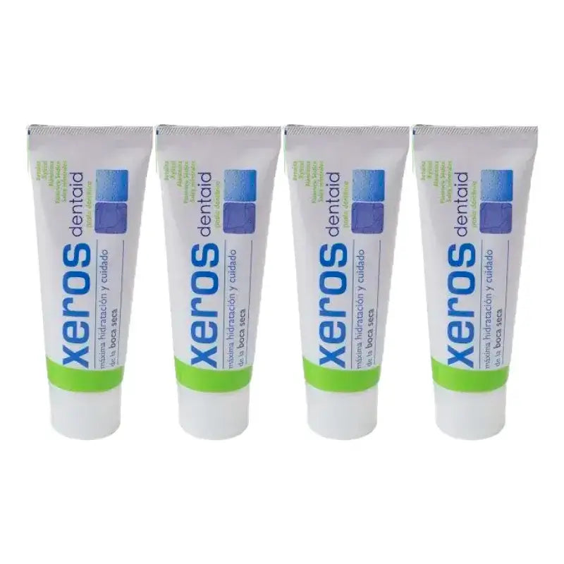 Xeros Dentaid zubná pasta, balenie 4 x 75 ml