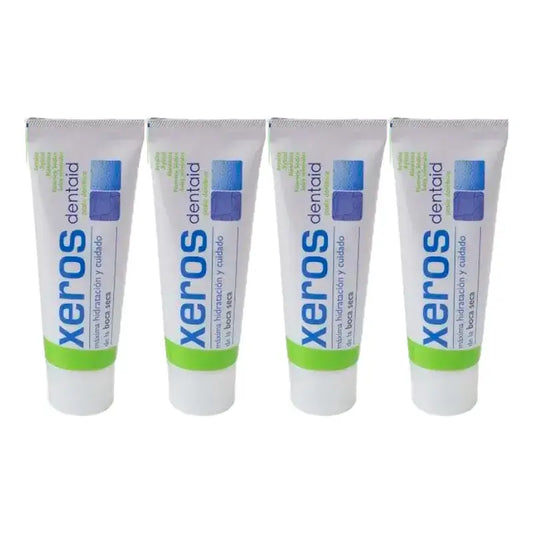 Xeros Dentaid zubná pasta, balenie 4 x 75 ml