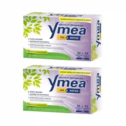 Ymea Deň a noc – dvojité pôsobenie pri menopauze, 32 + 32 kapsúl, balenie po 2 kusoch 