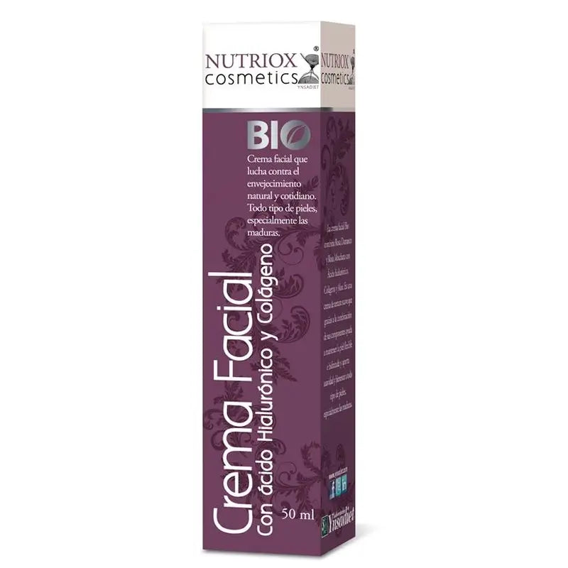 Ynsadiet Bio pleťový krém s kyselinou hyalurónovou a kolagénom, 50 ml
