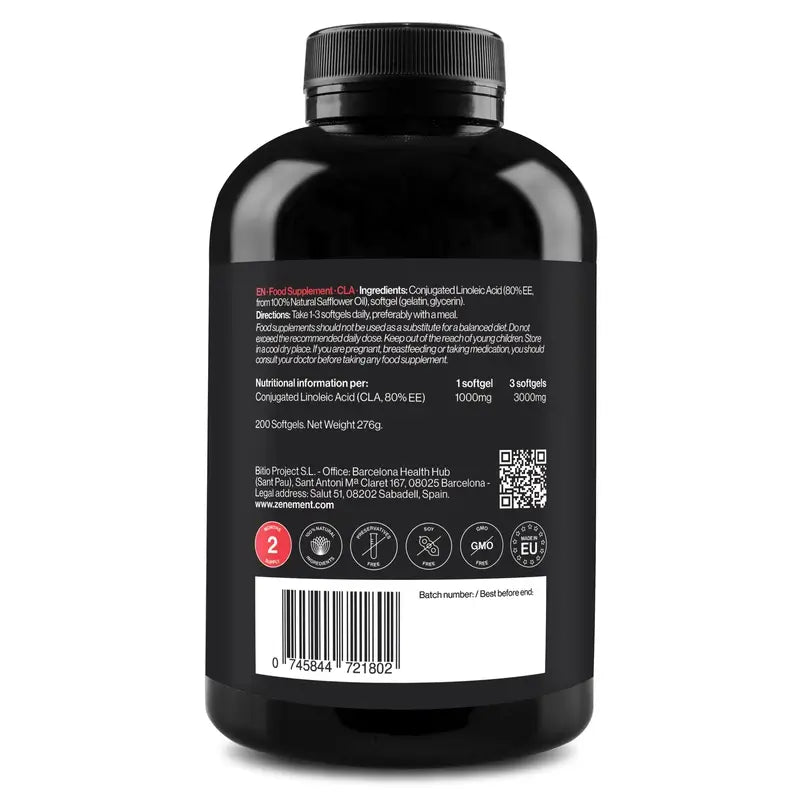 Zenement Cla 3000 mg, 200 mäkkých kapsúl