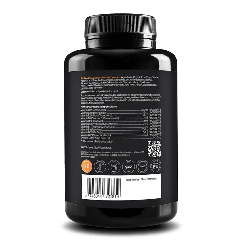 Zenement – komplex vitamínov B, 200 mäkkých kapsúl