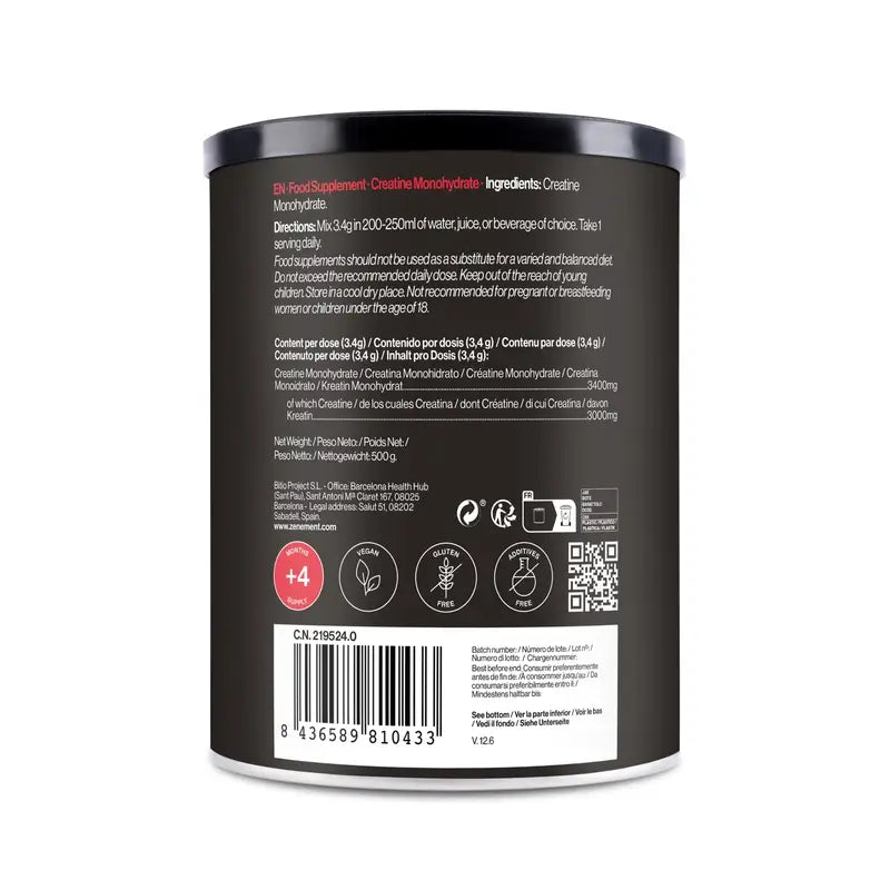 Zenement Kreatín monohydrát, mikronizovaný, bez príchute, 500 g
