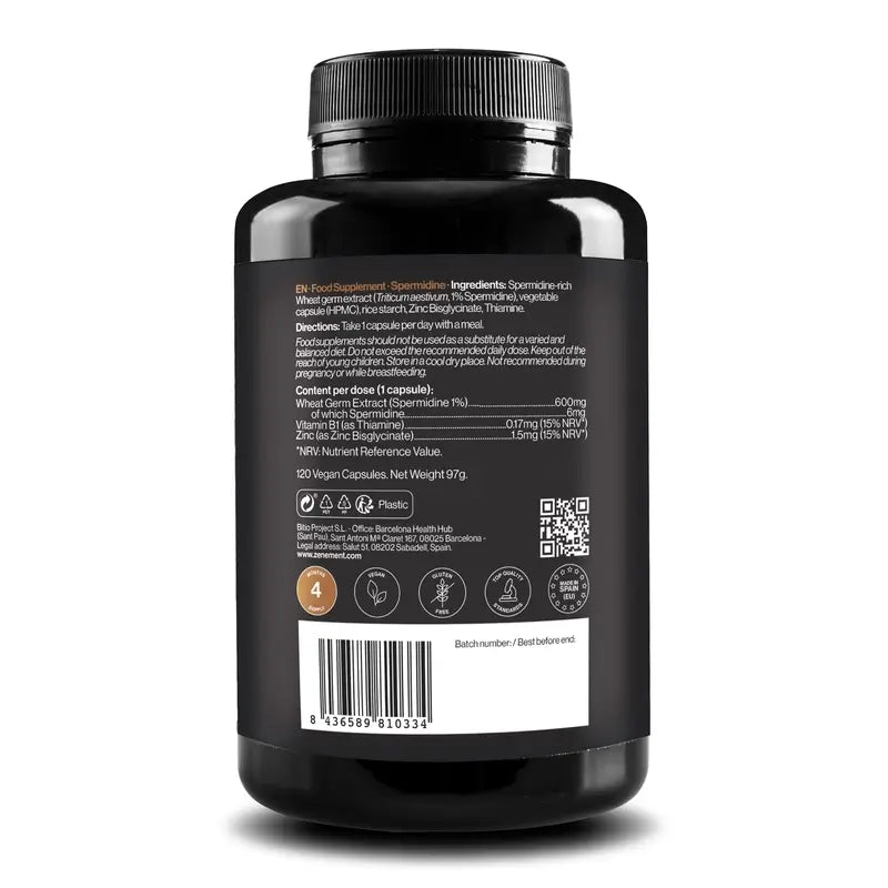 Zenement Espermidín 6 mg, 120 vegánskych kapsúl