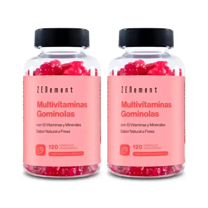 Zenement Multivitamínové gumené cukrovinky, balenie 2 x 120 g vegetariánskych gumených cukroviniek