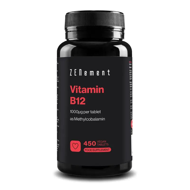 Zenement Vitamín B12 1000 mcg, 450 vegánskych tabliet