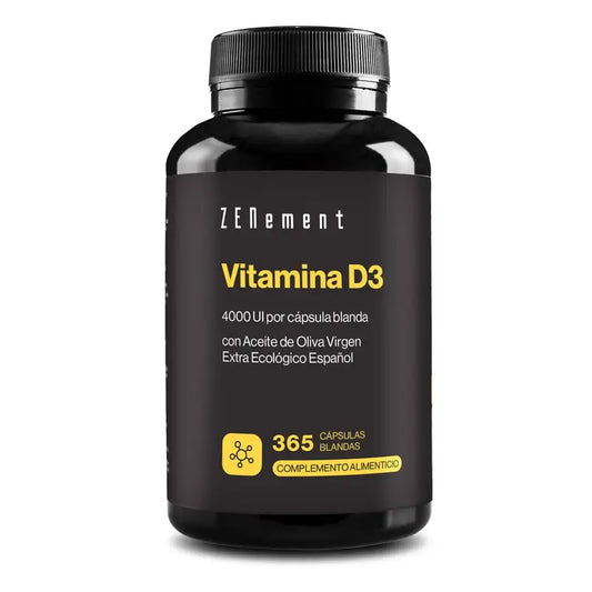 Zenement Vitamín D3 4000 IU, 365 mäkkých kapsúl