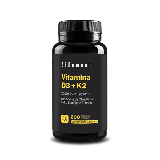 Zenement Vitamín D3 + K2, 2000 IU a 150 µg MK-7, 200 mäkkých kapsúl
