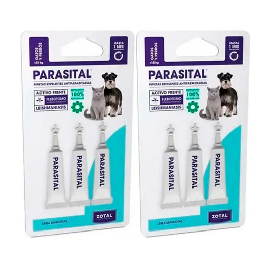Zotal Parasital, balenie 2 x 3 pipety proti parazitom pre mačky a malé psy do 10 kg