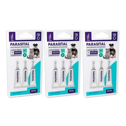 Zotal Parasital, balenie 3 x 3 pipety proti parazitom pre mačky a malé psy do 10 kg