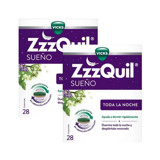 Zzzquil – melatonín, valerián a vitamín B6, 2 × 28 tabliet 
