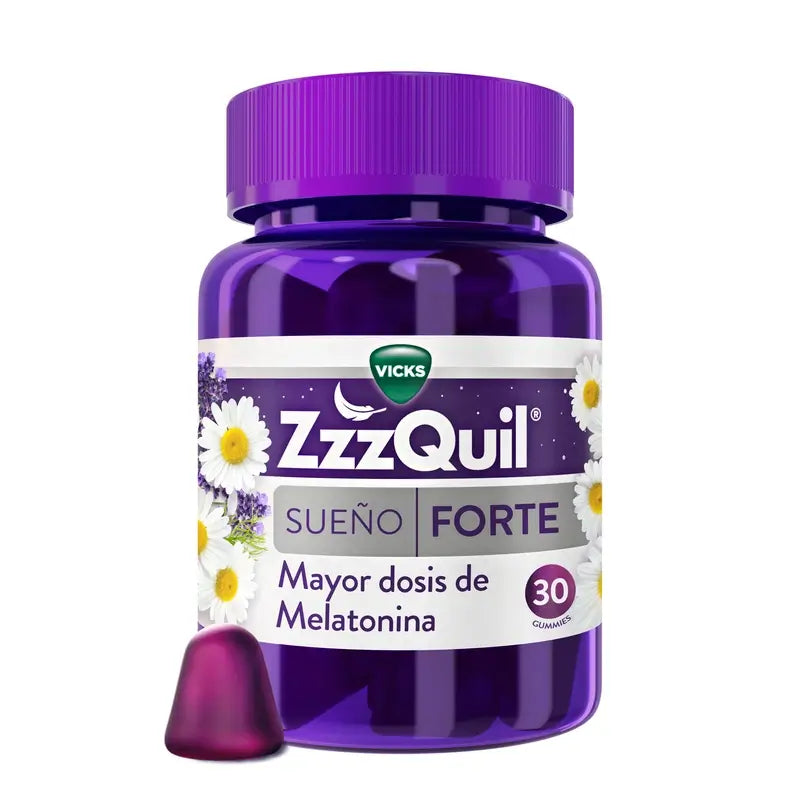 ZzzQuil Natura Forte Melatonín, 30 žuvačiek