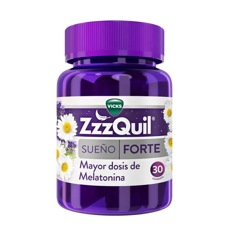 ZzzQuil Natura Forte Melatonín, 30 žuvačiek