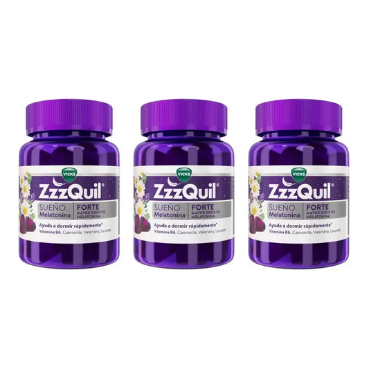 ZzzQuil Natura Forte Melatonin, Pack 3x30 Gummies