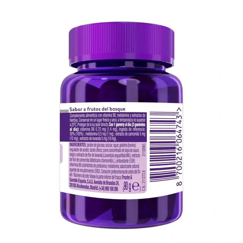 ZzzQuil Natura Kids Melatonín s nízkou dávkou + od 3 rokov, 30 žuvačiek