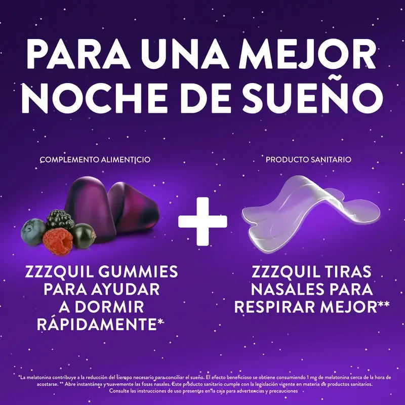 Zzzquil – nosné pásiky na spanie, dýchajte a spite lepšie, 10 pásikov